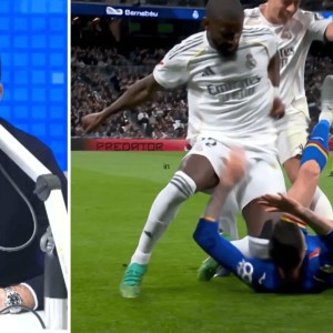 科贝主持人：吕迪格的动作是今年最野蛮之一，该被多场禁赛